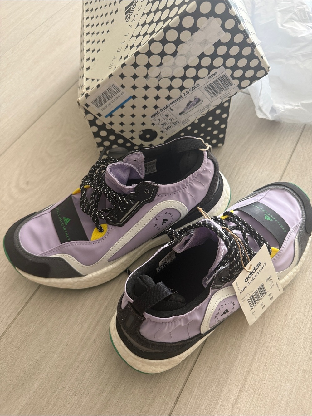 NIB adidas Purple, Black & White Women's Sneakers-US7